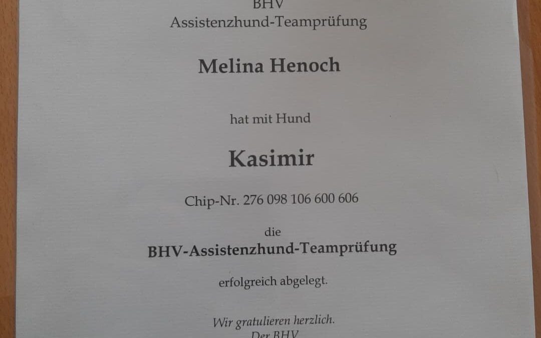 Unser erstes zertifiziertes Team