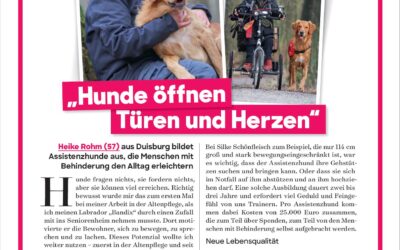 Wir freuen uns über einen redaktionellen Beitrag im Best Ager Magazin Frau im Leben!
